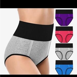 Dukawa Women’s 5 Pack High Waisted Cotton Panties